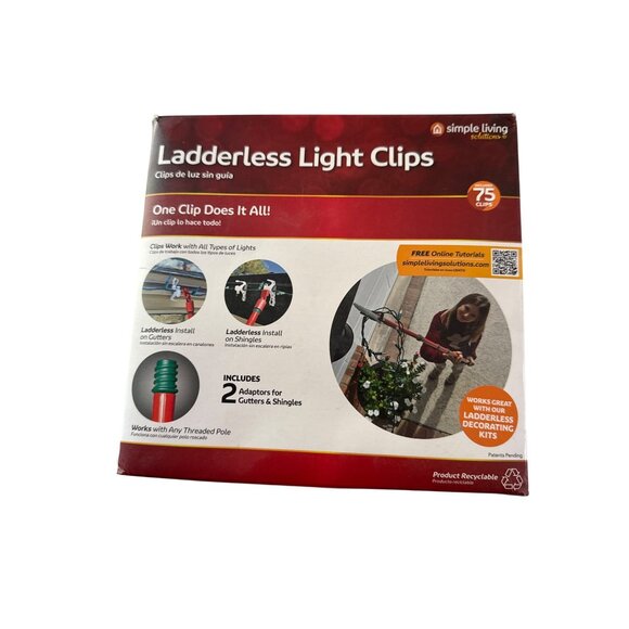 Simple Living solutions - Ladderless Light Clips Christmas Outdoor Lights - Picture 1 of 8